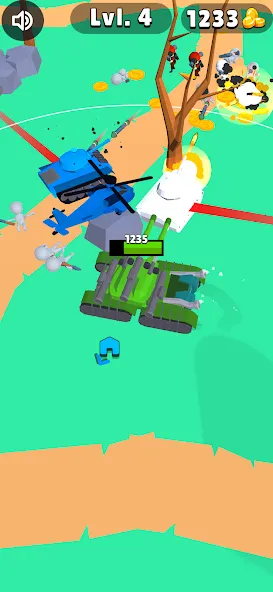 Tank Commander: Army Survival (Танк Коммандер) МОД/Взлом [Деньги, Монеты и Меню MOD] Screenshot 2