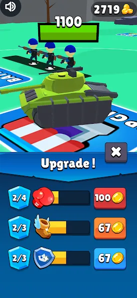 Tank Commander: Army Survival (Танк Коммандер) МОД/Взлом [Деньги, Монеты и Меню MOD] Screenshot 3