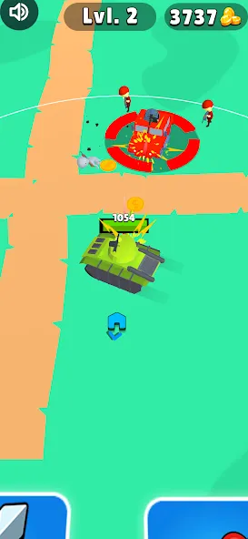 Tank Commander: Army Survival (Танк Коммандер) МОД/Взлом [Деньги, Монеты и Меню MOD] Screenshot 5