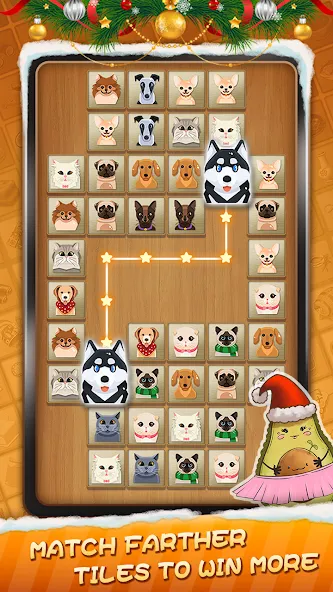 Tile Connect - Matching Games (Тайл Коннект) МОД/Взлом [Меню, Бесконечные монеты и Открытые уровни] Screenshot 3