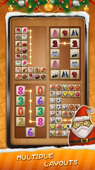 Tile Connect - Matching Games (Тайл Коннект) МОД/Взлом [Меню, Бесконечные монеты и Открытые уровни] Screenshot 5