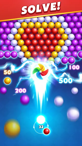 Bubble Shooter Royal Pop МОД/Взлом [Много денег, Монет и Все открыто] Screenshot 4