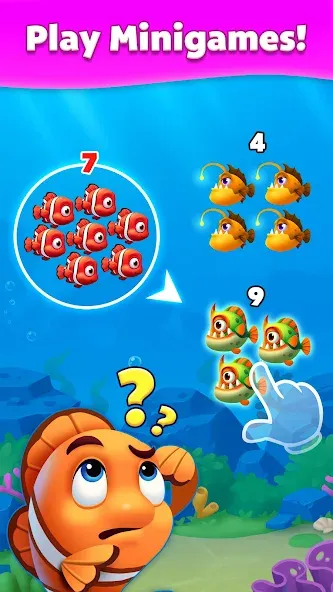 Solitaire Fish МОД/Взлом [Много монет, Открытые уровни и Мега MOD] Screenshot 3