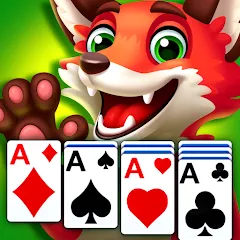 Скачать Solitaire Zoo взлом на много денег и без рекламы на Андроид