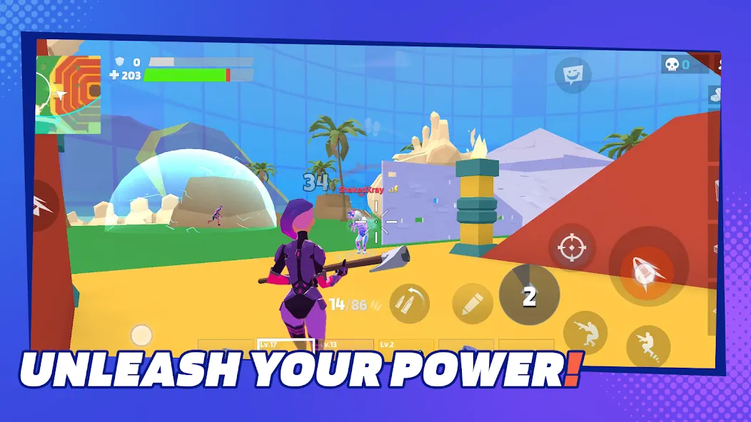 1v1.LOL - Battle Royale Game МОД/Взлом [Меню, Бесконечные монеты и Открытые уровни] Screenshot 1