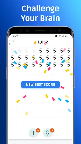 Number Crunch - Number Games (Намбер Пазл) МОД/Взлом [Деньги, Монеты и Меню MOD] Screenshot 1