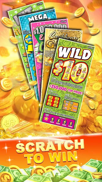 Lottery Scratchers Master (Лотерейные скретчкарты мастер) МОД/Взлом [Много монет, Открытые уровни и Мега MOD] Screenshot 2