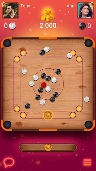 Carrom Lure - Disc pool game (Карром Лур) МОД/Взлом [Много монет, Открытые уровни и Мега MOD] Screenshot 2