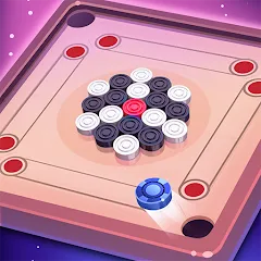 Скачать Carrom Lure - Disc pool game Взлом (Много денег) на Андроид бесплатно