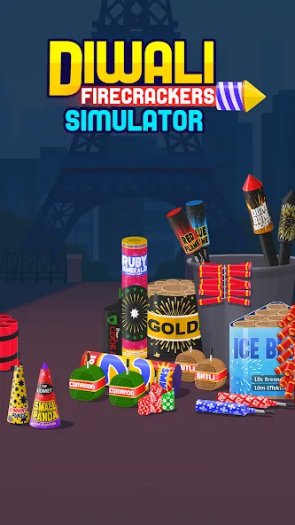 Diwali Firecrackers Simulator (Дивали Файркрекерс Симулятор) МОД/Взлом [Много денег, Монет и Все открыто] Screenshot 1