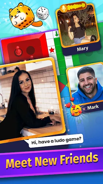 Ludo Game COPLE - Voice Chat МОД/Взлом [Меню, Бесконечные монеты и Открытые уровни] Screenshot 3