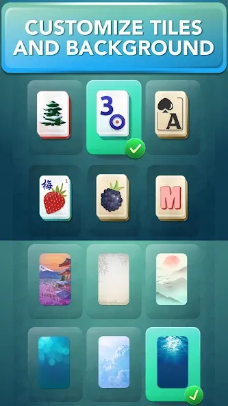Solitaire Mahjong for Seniors МОД/Взлом [Все открыто, Дополнительные деньги и Меню MOD] Screenshot 3