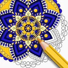 Скачать Mandala Coloring Book Game Взлом (Все цвета и паттерны разблокированы) на Android бесплатно