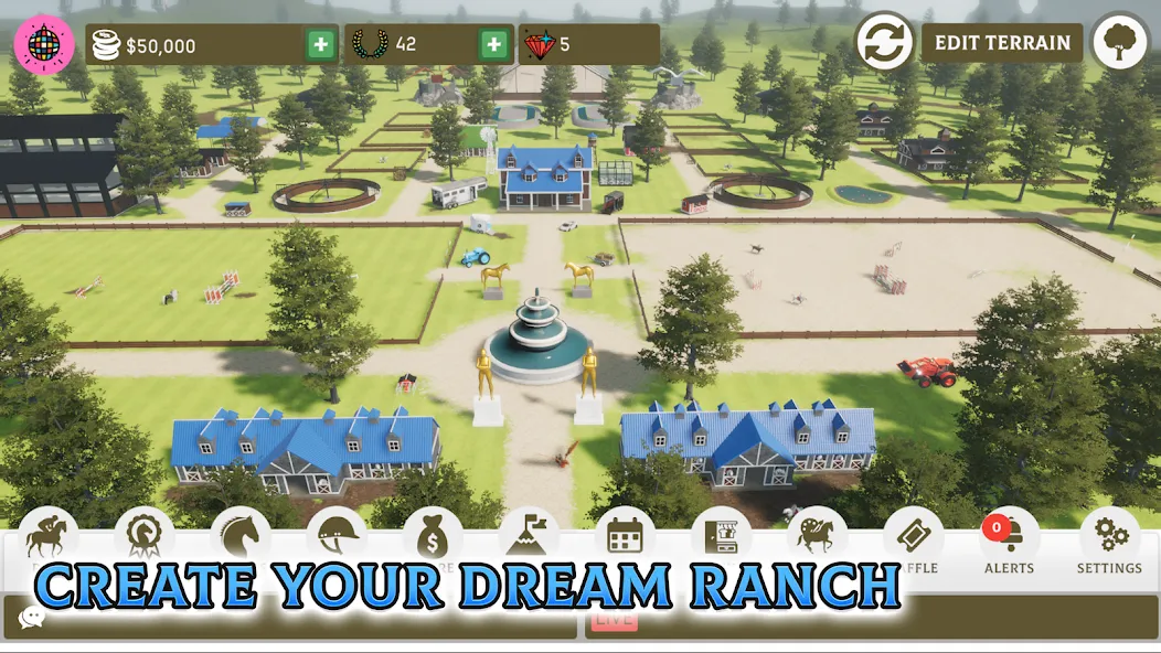 Horse Academy - Equestrian MMO (Хорс Академи) МОД/Взлом [Много монет, Открытые уровни и Мега MOD] Screenshot 1