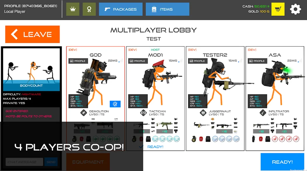 Stick Warfare: Blood Strike (Стик Варфаре) МОД/Взлом [Много денег, Монет и Все открыто] Screenshot 1