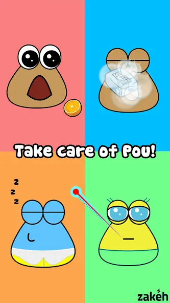Pou (Пуо) МОД/Взлом [Деньги, Монеты и Меню MOD] Screenshot 1