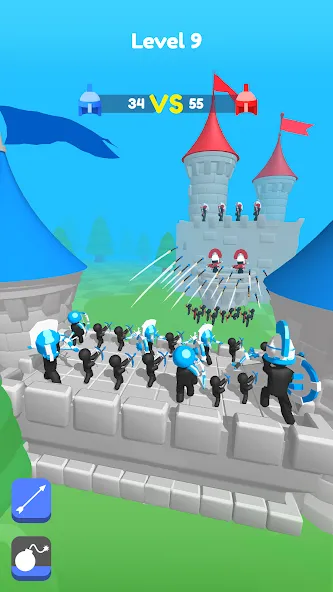 Merge Archers: Bow and Arrow (Мердж Арчерс) МОД/Взлом [Много денег, Монет и Все открыто] Screenshot 1