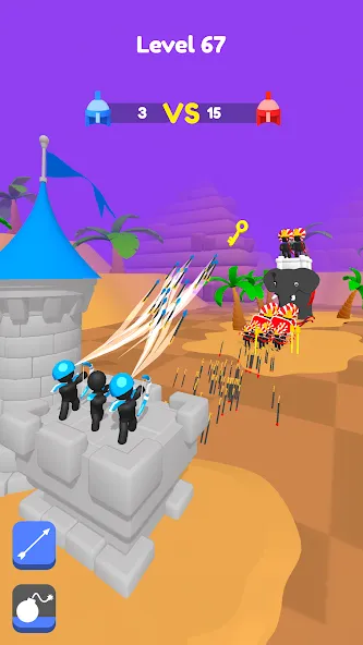 Merge Archers: Bow and Arrow (Мердж Арчерс) МОД/Взлом [Много денег, Монет и Все открыто] Screenshot 2