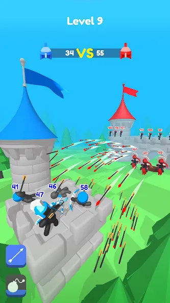 Merge Archers: Bow and Arrow (Мердж Арчерс) МОД/Взлом [Много денег, Монет и Все открыто] Screenshot 3