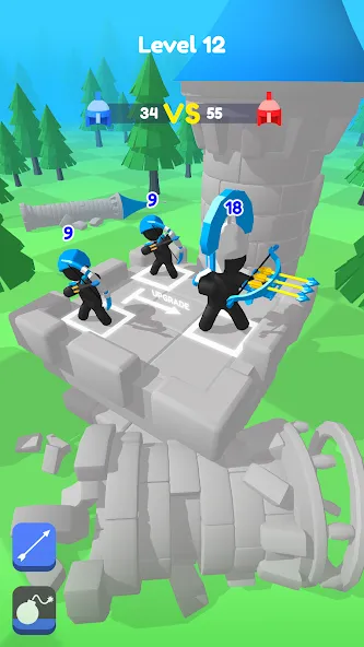 Merge Archers: Bow and Arrow (Мердж Арчерс) МОД/Взлом [Много денег, Монет и Все открыто] Screenshot 5