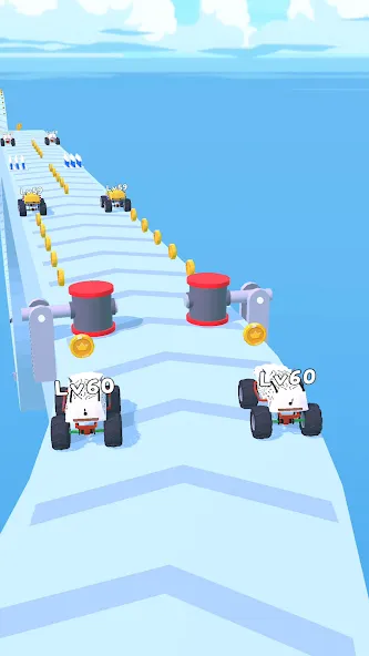 Merge Car Run - Evolution Race (Мердж Кар Ран) МОД/Взлом [Все открыто, Дополнительные деньги и Меню MOD] Screenshot 5