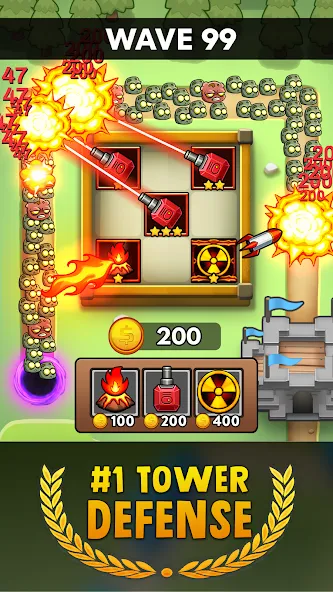 Merge Clash: Tower Defense TD (Мердж Клаш) МОД/Взлом [Все открыто, Дополнительные деньги и Меню MOD] Screenshot 2