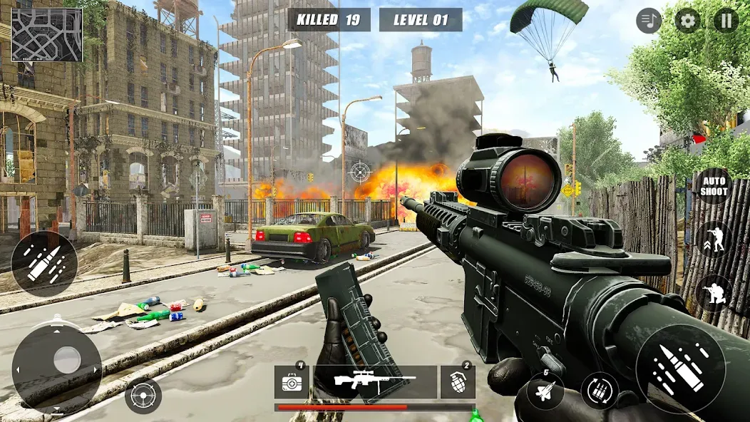 Code of Sniper 3D Gun Shooting МОД/Взлом [Бесконечные деньги, Монеты и Мега MOD] Screenshot 2