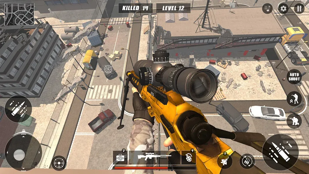 Code of Sniper 3D Gun Shooting МОД/Взлом [Бесконечные деньги, Монеты и Мега MOD] Screenshot 5