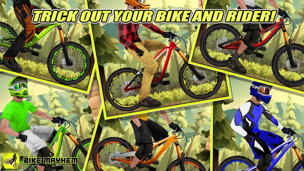 Bike Mayhem Free (Байк Мейхем Фри) МОД/Взлом [Деньги, Монеты и Меню MOD] Screenshot 3
