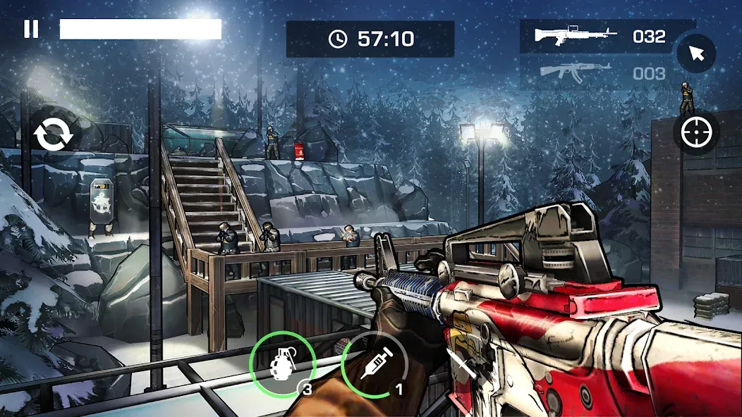 Gun Shooting Games Offline FPS (Ган 2) МОД/Взлом [Много монет, Открытые уровни и Мега MOD] Screenshot 1