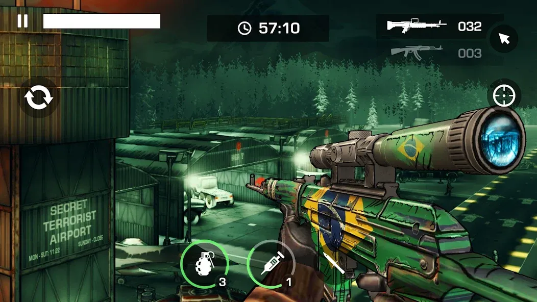 Gun Shooting Games Offline FPS (Ган 2) МОД/Взлом [Много монет, Открытые уровни и Мега MOD] Screenshot 4