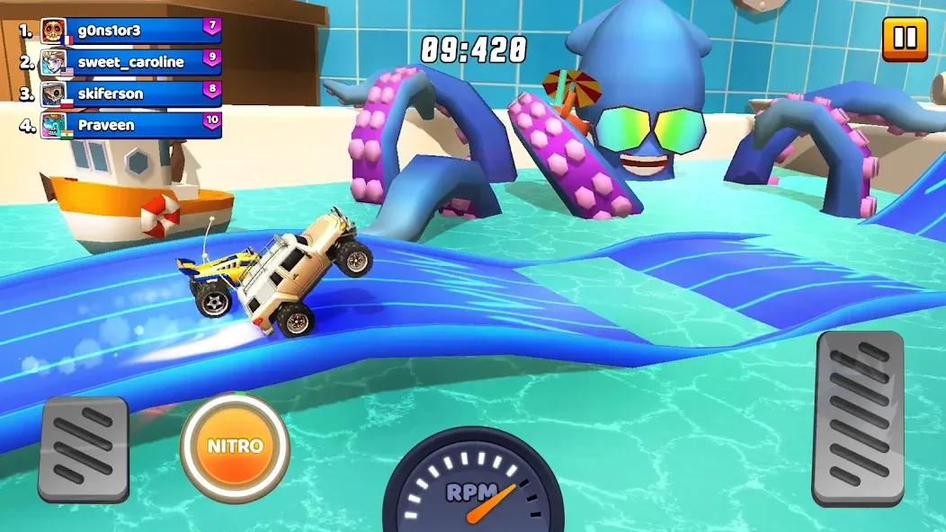 Nitro Jump - Car Racing (Нитро Джамп Рейсинг) МОД/Взлом [Много монет, Открытые уровни и Мега MOD] Screenshot 2