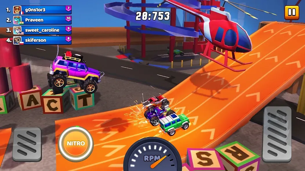 Nitro Jump - Car Racing (Нитро Джамп Рейсинг) МОД/Взлом [Много монет, Открытые уровни и Мега MOD] Screenshot 3