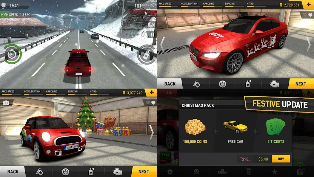 Racing Fever (Рейсинг Фивер) МОД/Взлом [Деньги, Монеты и Меню MOD] Screenshot 4