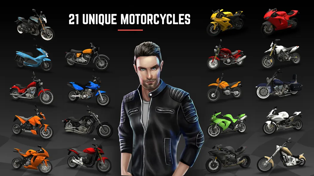 Racing Fever: Moto (Рейсинг Фивер) МОД/Взлом [Деньги, Монеты и Меню MOD] Screenshot 2