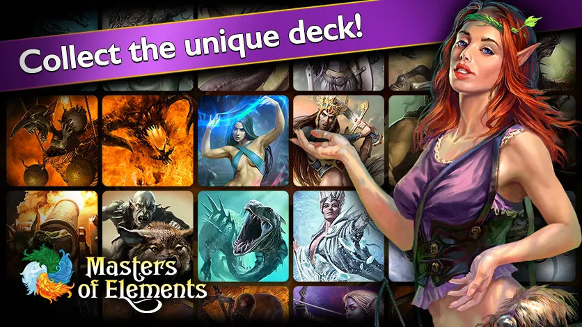 Masters of Elements－Online CCG МОД/Взлом [Бесконечные деньги, Монеты и Мега MOD] Screenshot 2