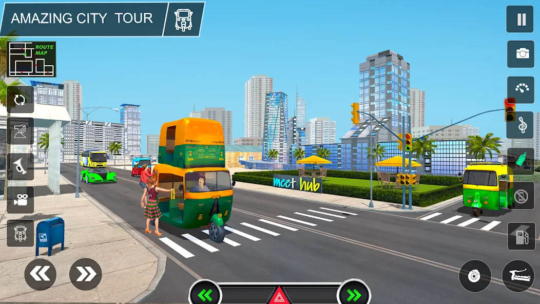 Tuk Tuk Auto Rickshaw Game 3d МОД/Взлом [Много монет, Открытые уровни и Мега MOD] Screenshot 3