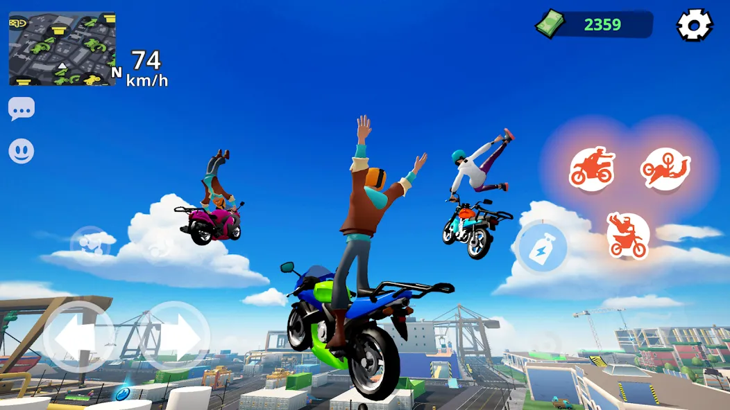 Moto City: Mad Bike Delivery (Мото Сити) МОД/Взлом [Деньги, Монеты и Меню MOD] Screenshot 5