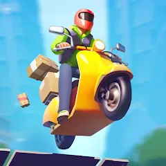 Скачать Moto City: Mad Bike Delivery Взлом (Много денег) на Андроид бесплатно
