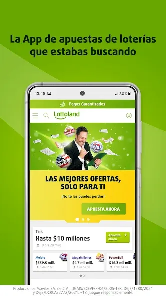 Lottoland: Lotería & Casino (Лоттоланд) МОД/Взлом [Много денег, Монет и Все открыто] Screenshot 1