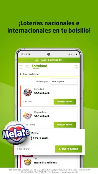Lottoland: Lotería & Casino (Лоттоланд) МОД/Взлом [Много денег, Монет и Все открыто] Screenshot 2
