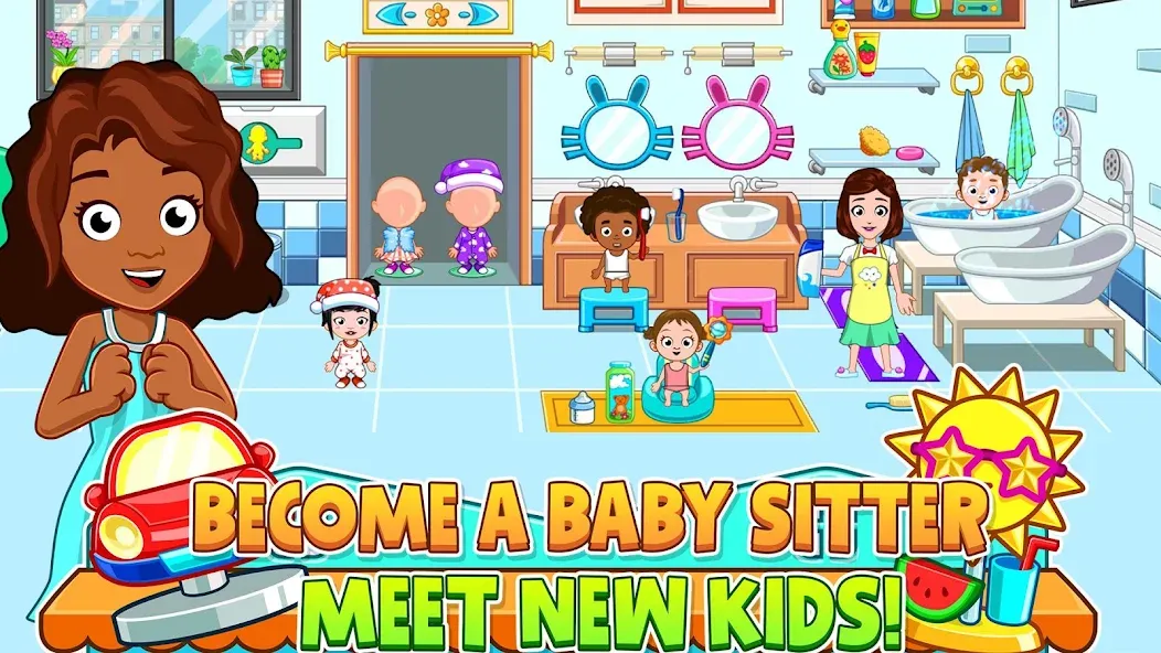 My City : Babysitter (Мой город) МОД/Взлом [Много денег, Монет и Все открыто] Screenshot 5