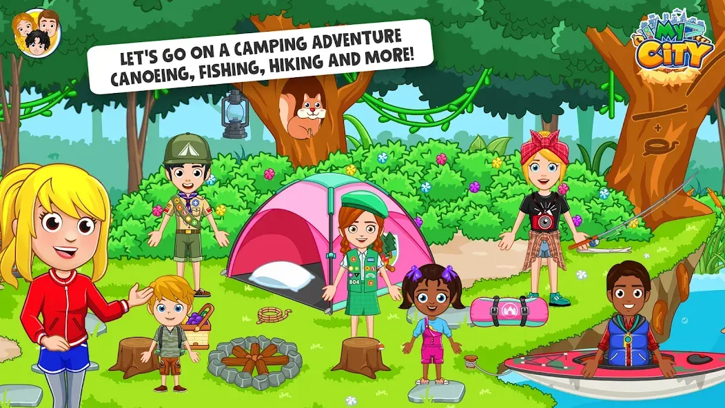 My City : Wildlife Camping (Мой город) МОД/Взлом [Много денег, Монет и Все открыто] Screenshot 1