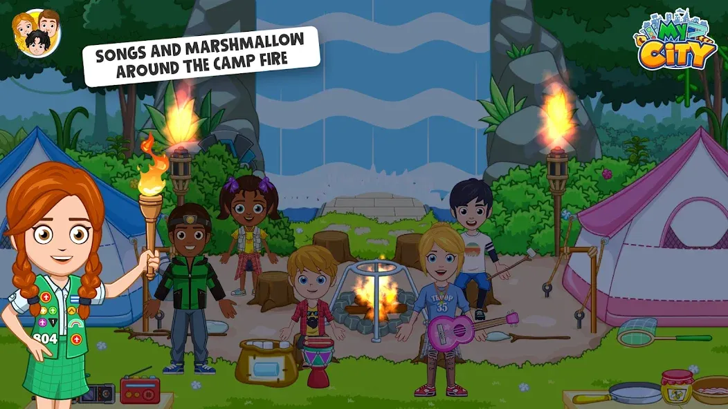 My City : Wildlife Camping (Мой город) МОД/Взлом [Много денег, Монет и Все открыто] Screenshot 4