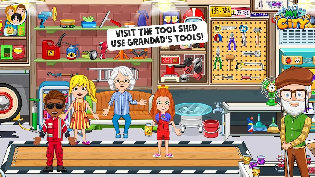 My City : Grandparents Home (Мой город) МОД/Взлом [Деньги, Монеты и Меню MOD] Screenshot 3