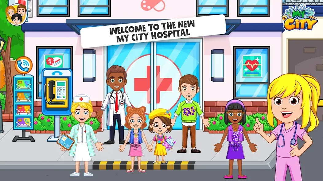 My City : Hospital (Мой город) МОД/Взлом [Деньги, Монеты и Меню MOD] Screenshot 1