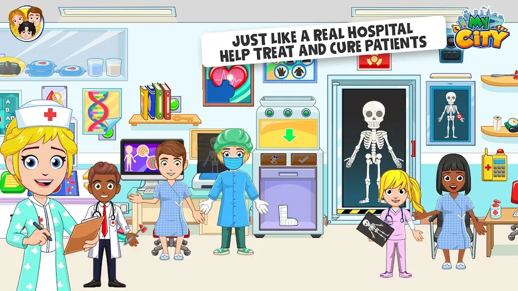 My City : Hospital (Мой город) МОД/Взлом [Деньги, Монеты и Меню MOD] Screenshot 2