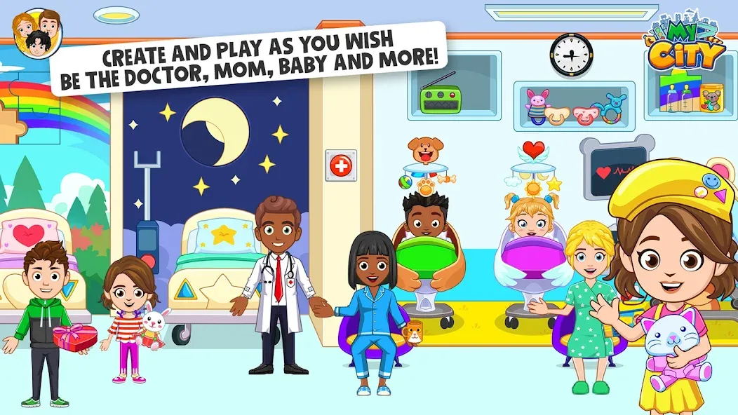 My City : Hospital (Мой город) МОД/Взлом [Деньги, Монеты и Меню MOD] Screenshot 3