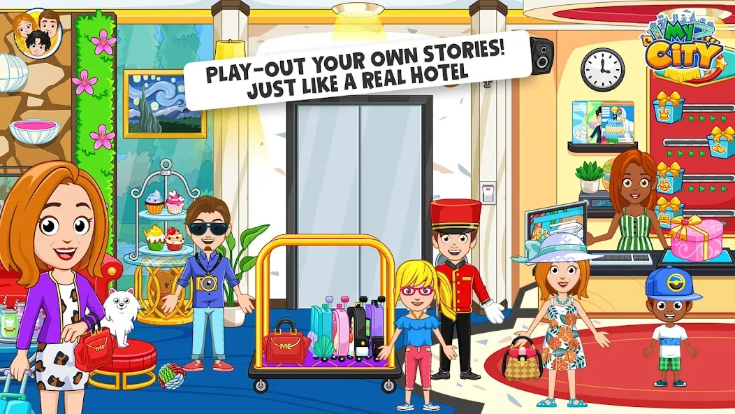 My City : Hotel (Мой Город) МОД/Взлом [Много денег, Монет и Все открыто] Screenshot 2