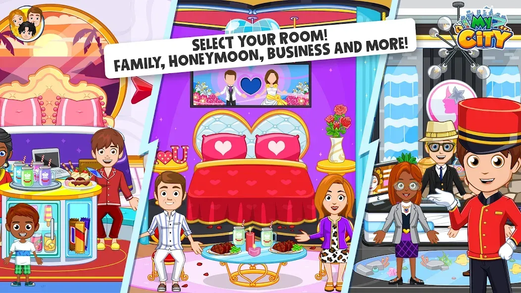 My City : Hotel (Мой Город) МОД/Взлом [Много денег, Монет и Все открыто] Screenshot 3